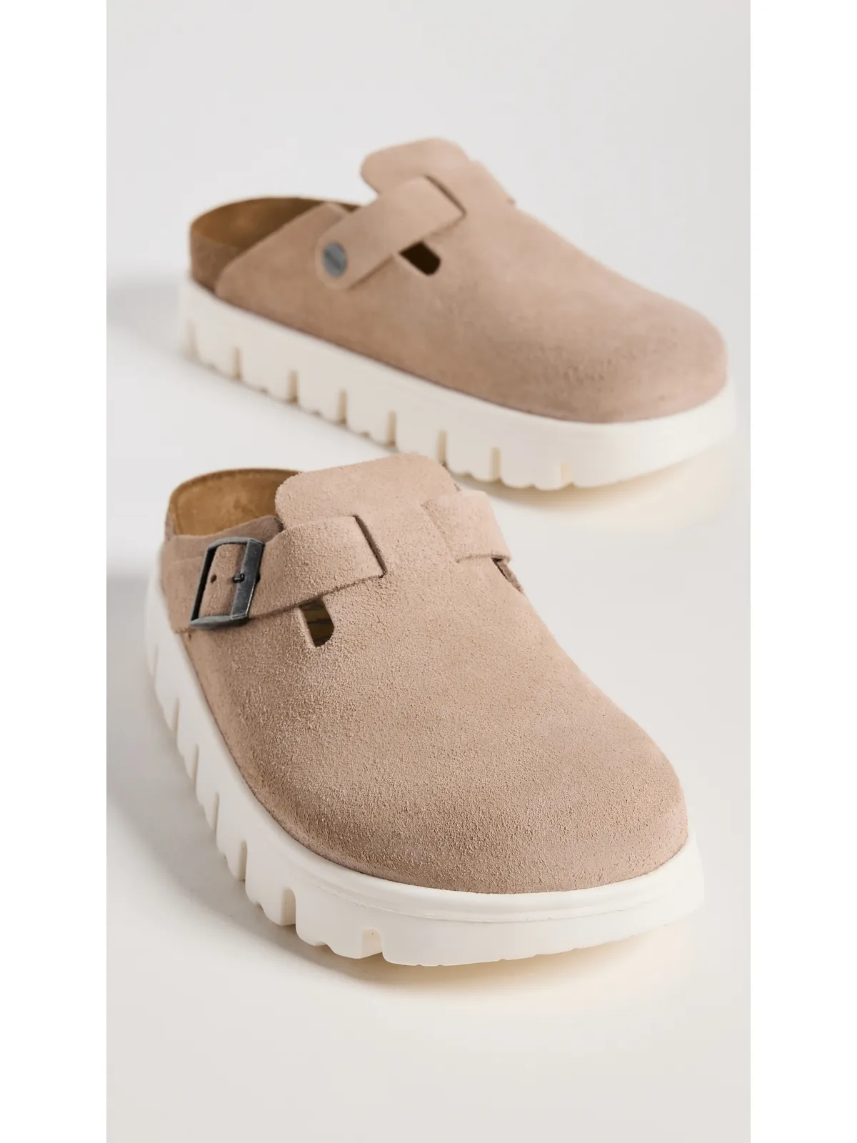 Birkenstock ボストン チャンキー ミュール ウォームサンド - 画像5