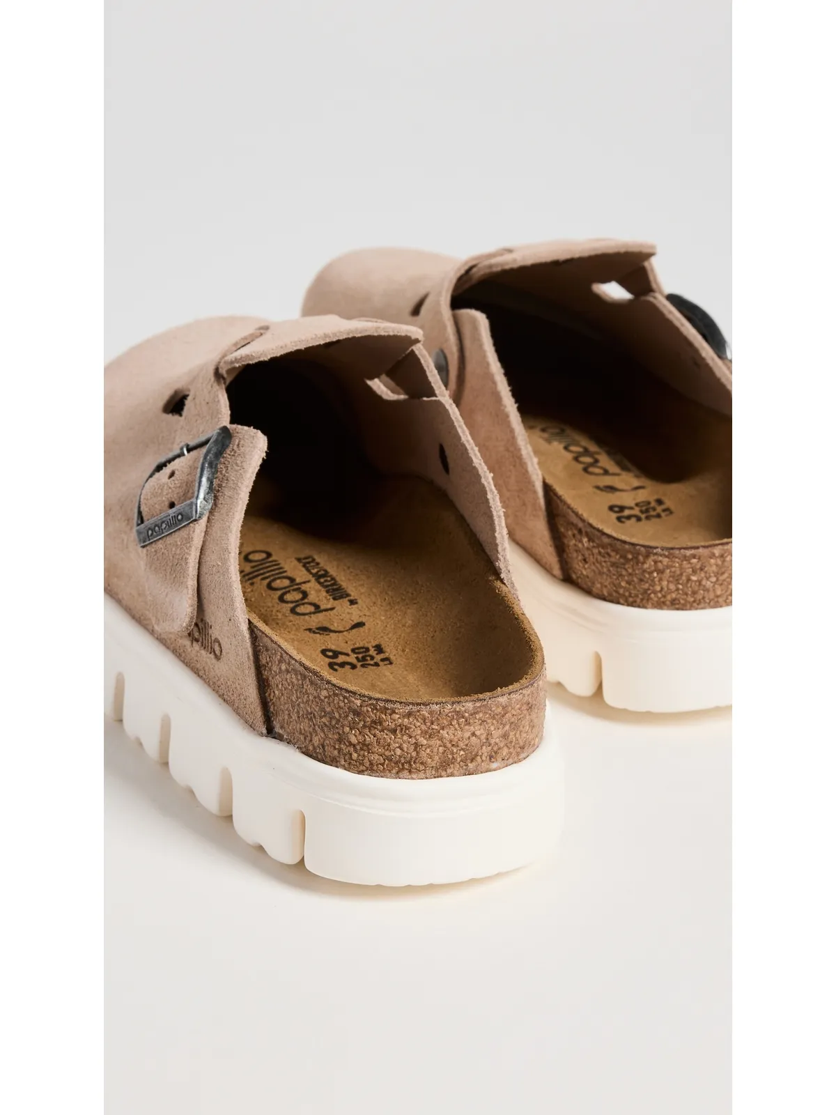 Birkenstock ボストン チャンキー ミュール ウォームサンド - 画像4