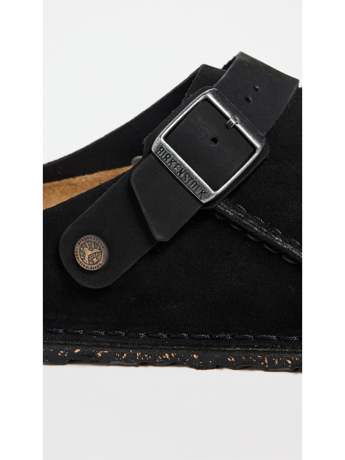 Birkenstock ルツリ プレミアム スエード クロッグ ブラック - 画像5