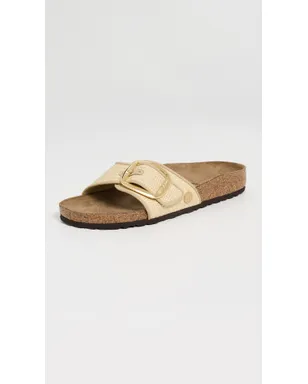 Birkenstock マドリッド ビッグバックル ラフィア サンダル - サムネイル2