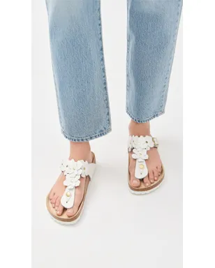 Birkenstock ジゼ フラワーズ サンダル ホワイト - サムネイル3