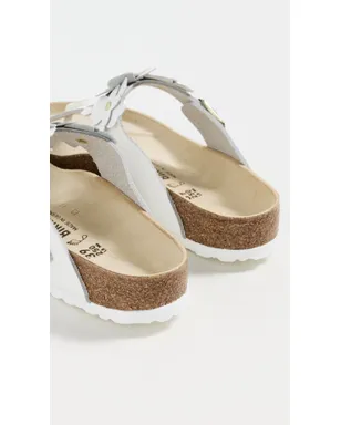 Birkenstock ジゼ フラワーズ サンダル ホワイト - サムネイル4