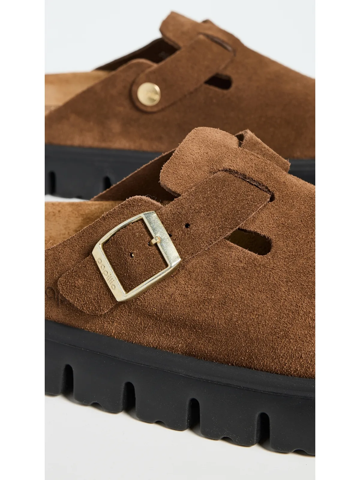 Birkenstock ボストン チャンキー クロッグス ダークティー - 画像6
