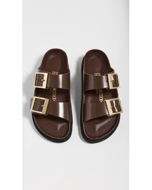 Birkenstock アリゾナ ドロップレットバックル ハイシャイン サンダル カラフェ - サムネイル5