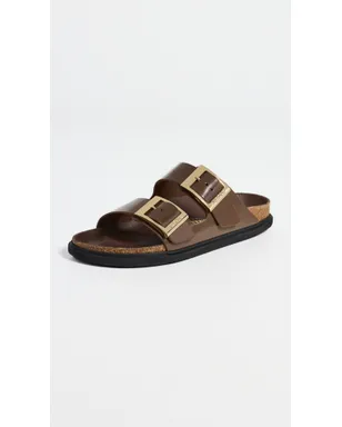 Birkenstock アリゾナ ドロップレットバックル ハイシャイン サンダル カラフェ - サムネイル2