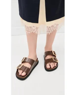 Birkenstock アリゾナ ドロップレットバックル ハイシャイン サンダル カラフェ - サムネイル3