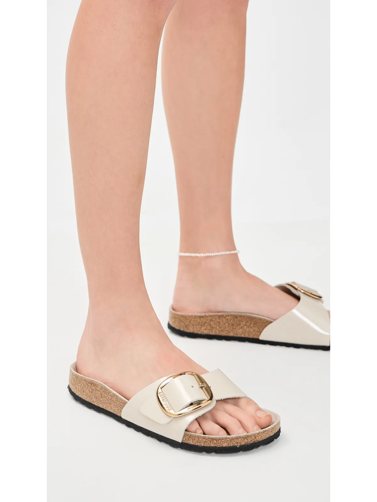 Birkenstock Madrid ビッグバックル ハイシャイン サンダル - 画像3
