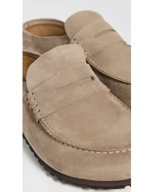 Birkenstock Naples Wrapped Bold Grip Slippers Taupe - サムネイル5