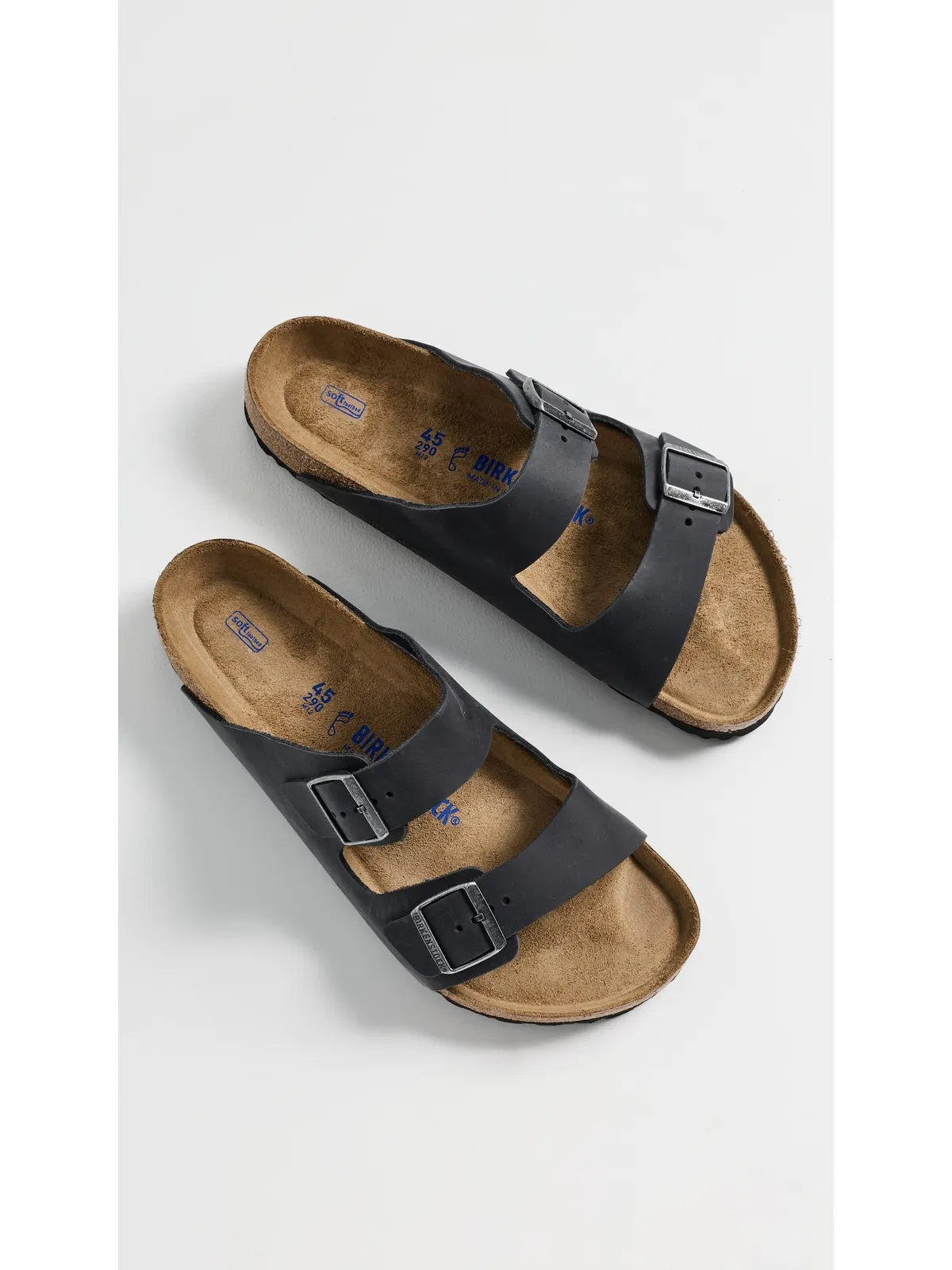 Birkenstock アリゾナ オイルドレザー サンダル ブラック - 画像4