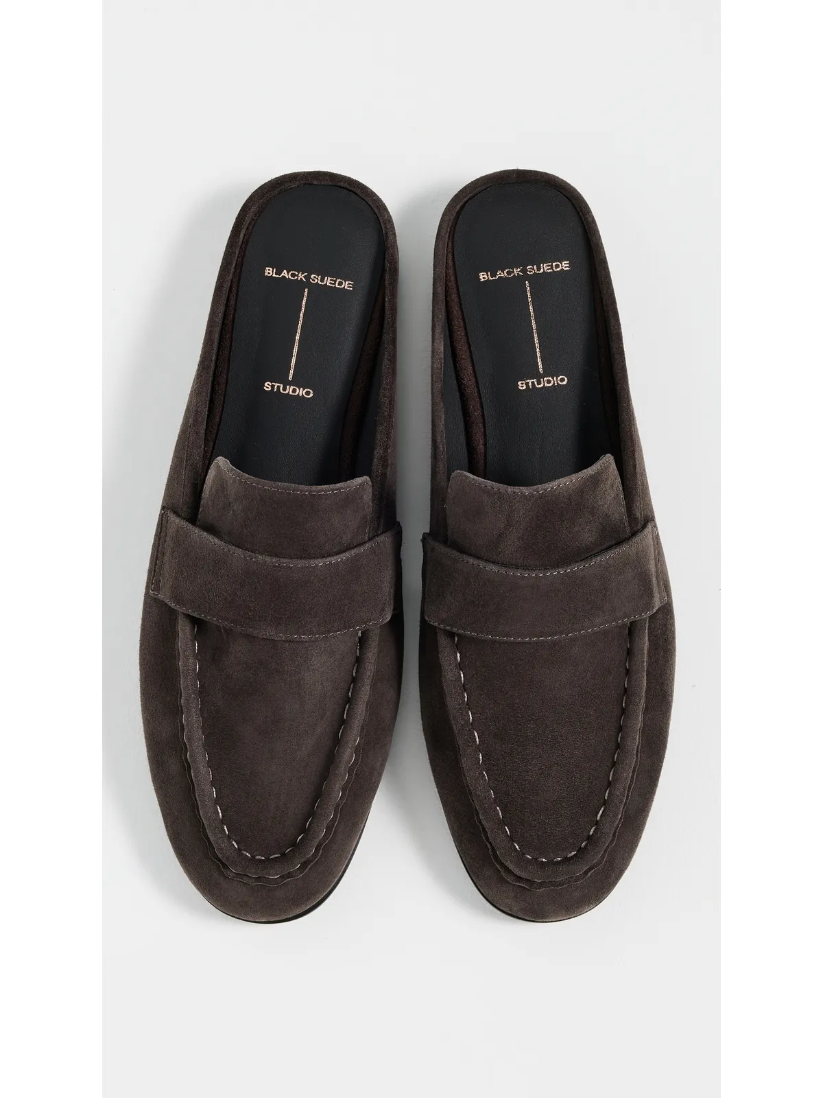 Black Suede Studio Gabby Loafers - 画像5