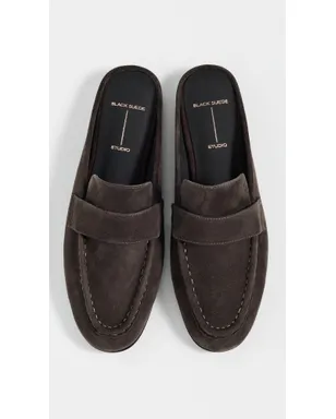 Black Suede Studio Gabby Loafers - サムネイル5