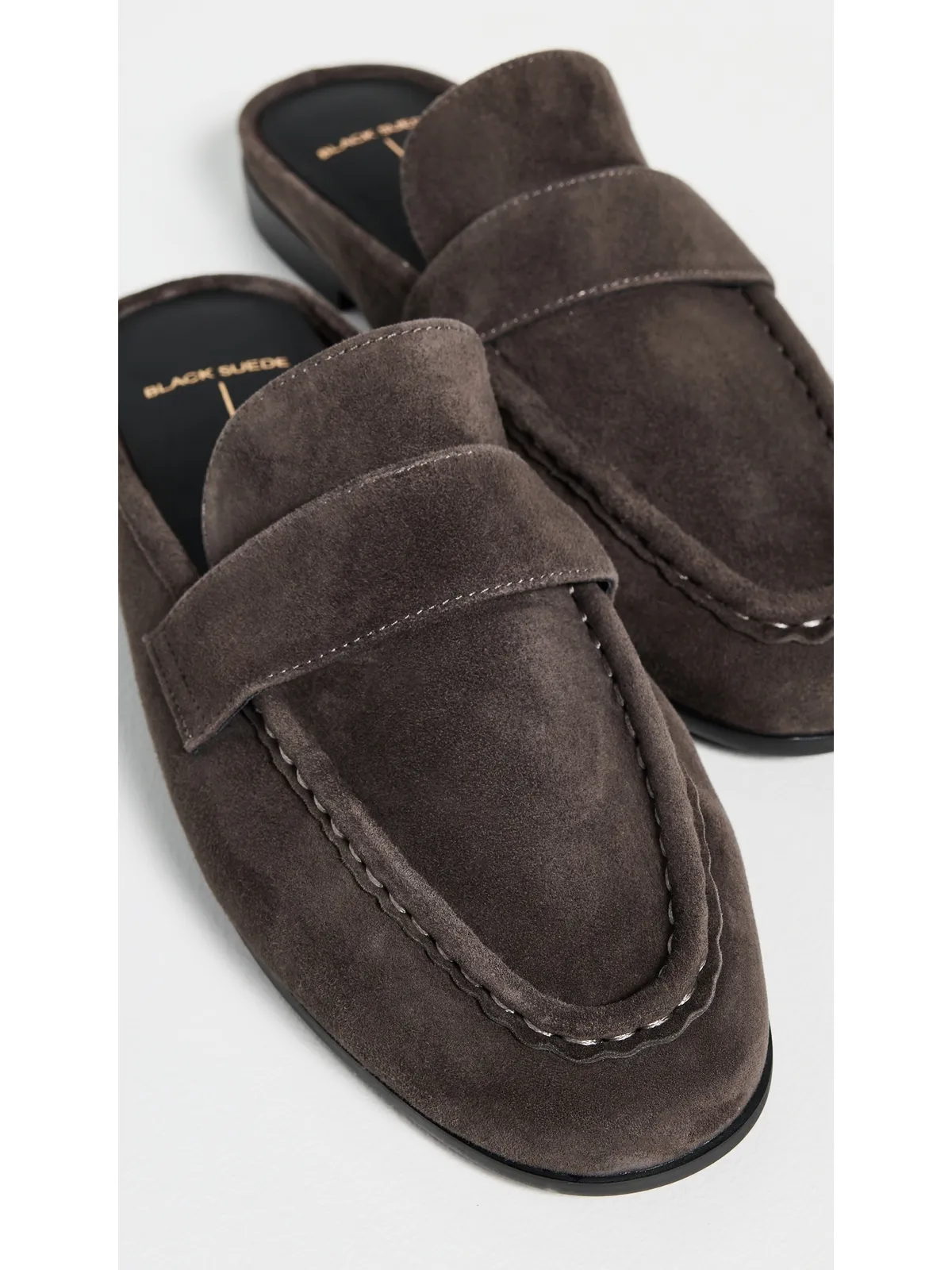 Black Suede Studio Gabby Loafers - 画像6