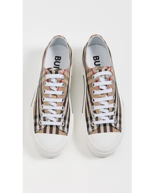 Burberry チェック柄 プラットフォーム ローカットスニーカー アーカイブベージュ IPチェック 39 - サムネイル5