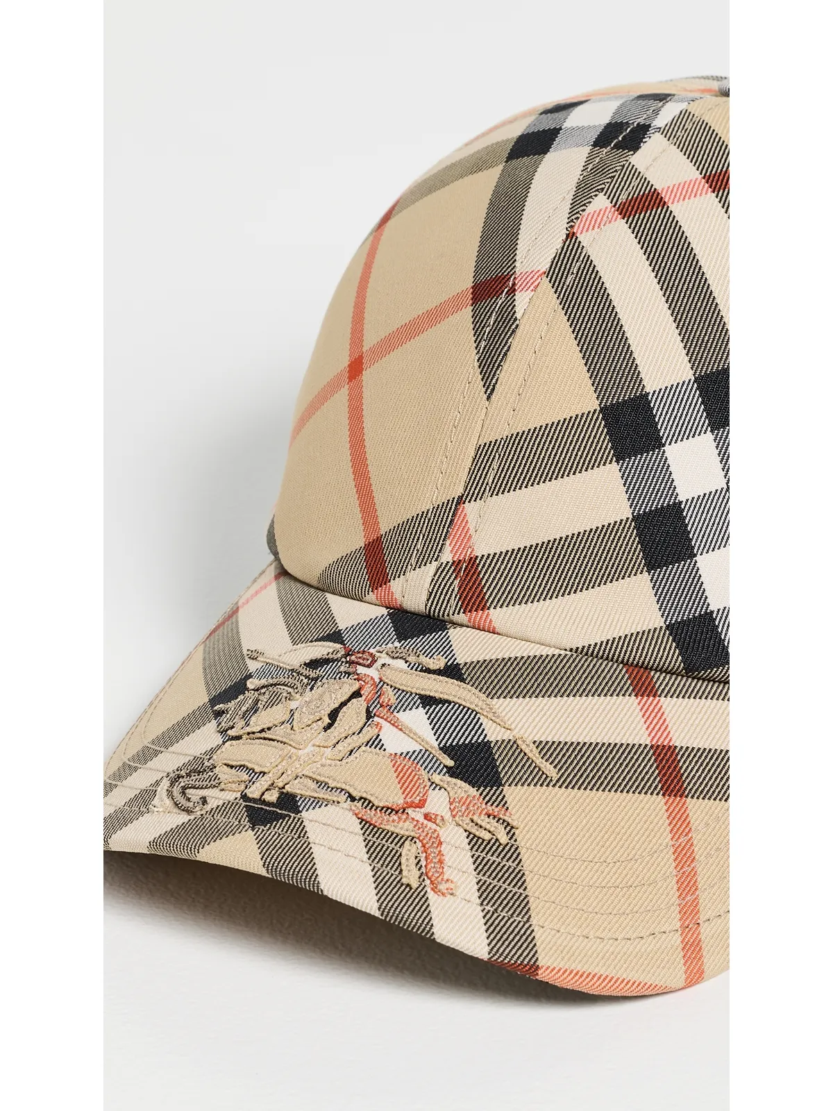 Burberry ビンテージ チェックツイル ベースボールキャップ サンド IPチェック柄 - 画像6