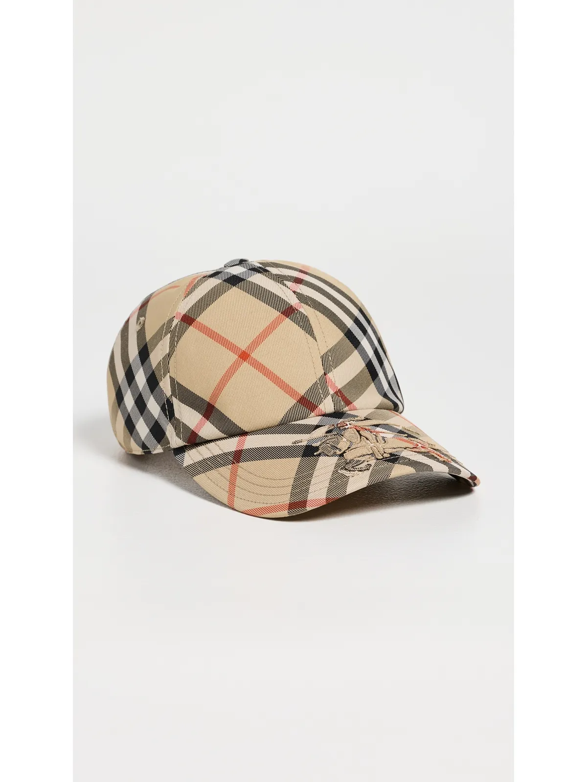 Burberry ビンテージ チェックツイル ベースボールキャップ サンド IPチェック柄 - 画像2