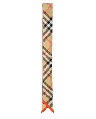 Burberry ビンテージ リバーシブル シルク スキニースカーフ サンド - サムネイル1