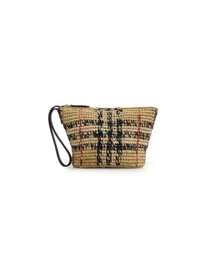 Burberry Margate ラフィア ポーチ - サムネイル1