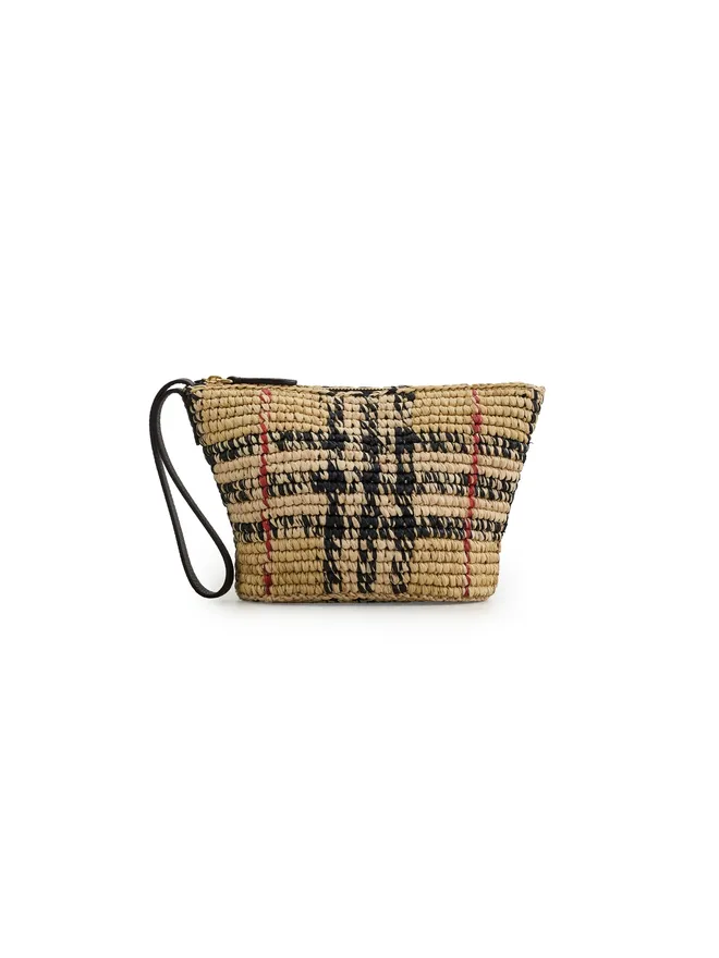 Burberry Burberry Margate ラフィア ポーチの商品画像
