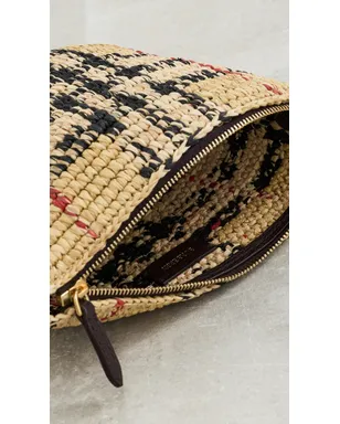 Burberry Margate ラフィア ポーチ - サムネイル6
