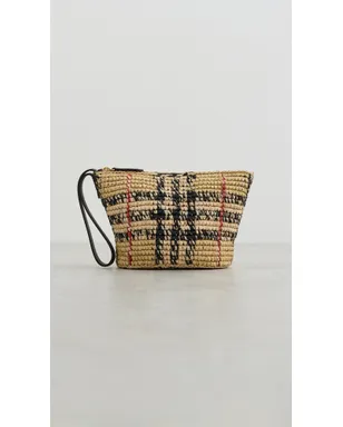 Burberry Margate ラフィア ポーチ - サムネイル2