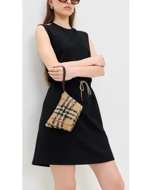 Burberry Margate ラフィア ポーチ - サムネイル3