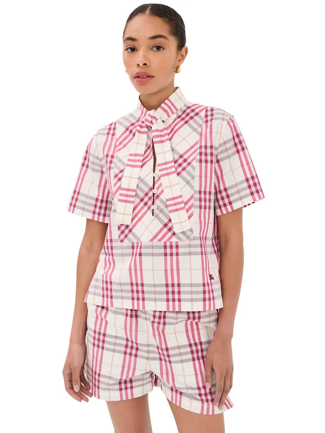 Burberry Burberry Olea Plaid Topの商品画像