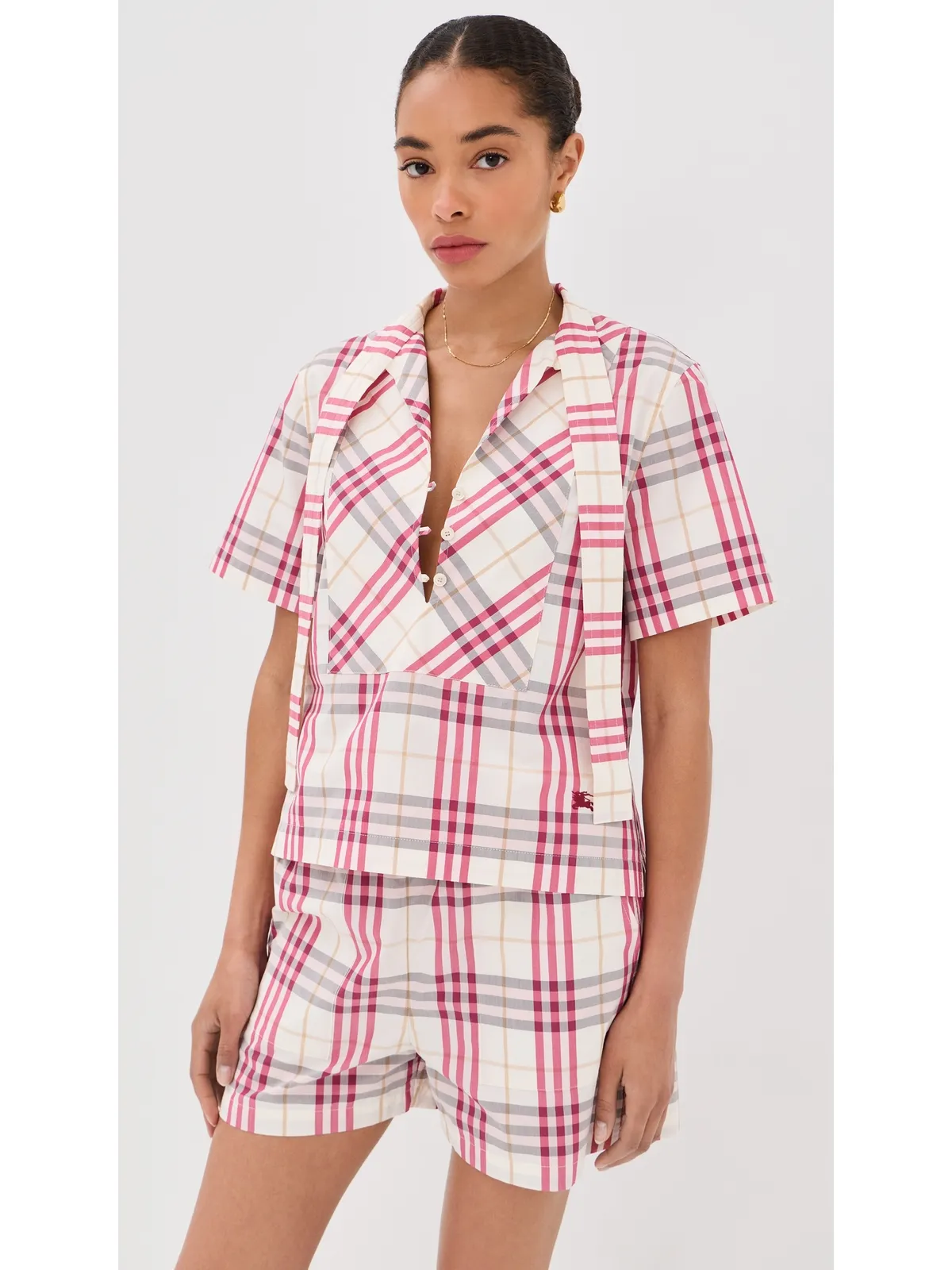 Burberry Olea Plaid Top - 画像2