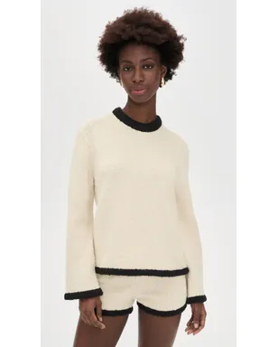 By Malene Birger シエナ セーター ブラック×ホワイト カラーブロック - サムネイル2
