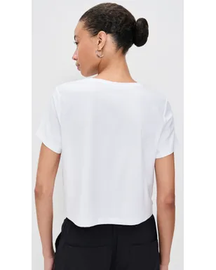 Beyond Yoga Featherweight Supreme クロップドTシャツ（ホワイト） - サムネイル3