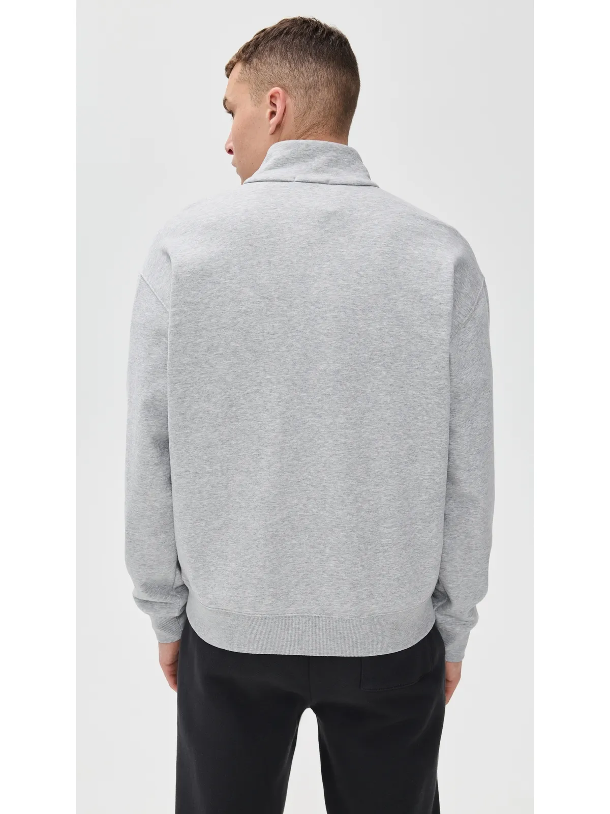 Beyond Yoga Luxefleece 半ジップ メンズ プルオーバー ライトヘザーグレー - 画像3