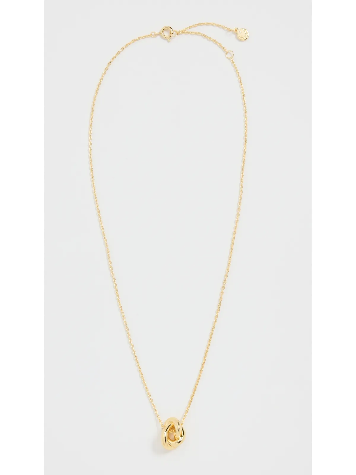Gorjana Infinity Knot Necklace Gold Plated One Size - 画像5