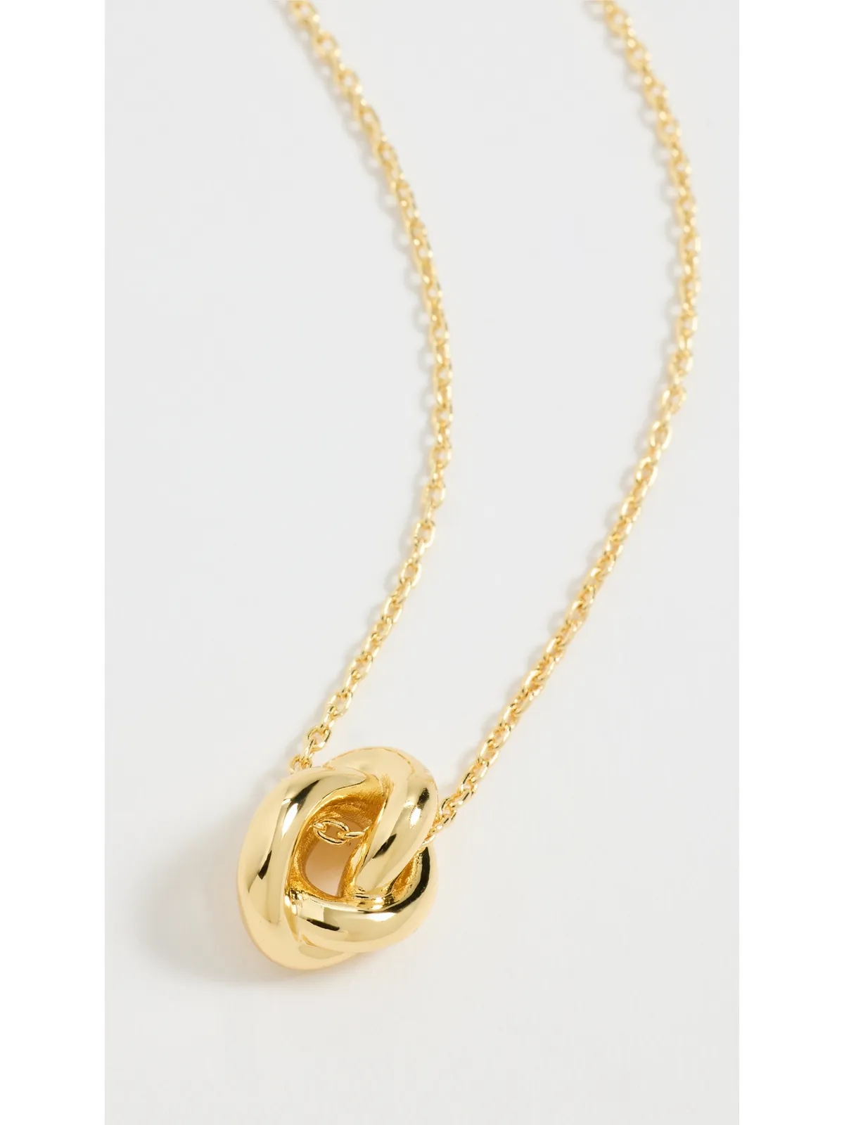 Gorjana Infinity Knot Necklace Gold Plated One Size - 画像2