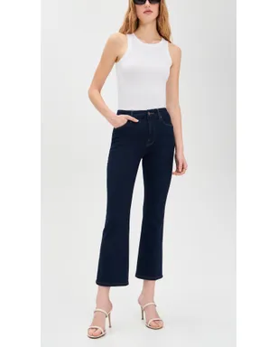 Good American グッドレッグス クロップ ミニブーツジーンズ Indigo1153 - サムネイル5