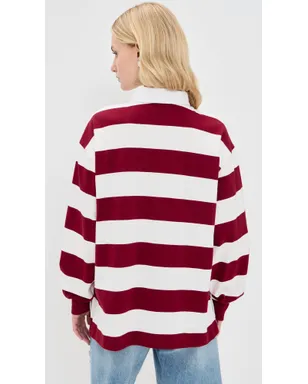 Good American オーバーサイズ ラグビーTシャツ - サムネイル3