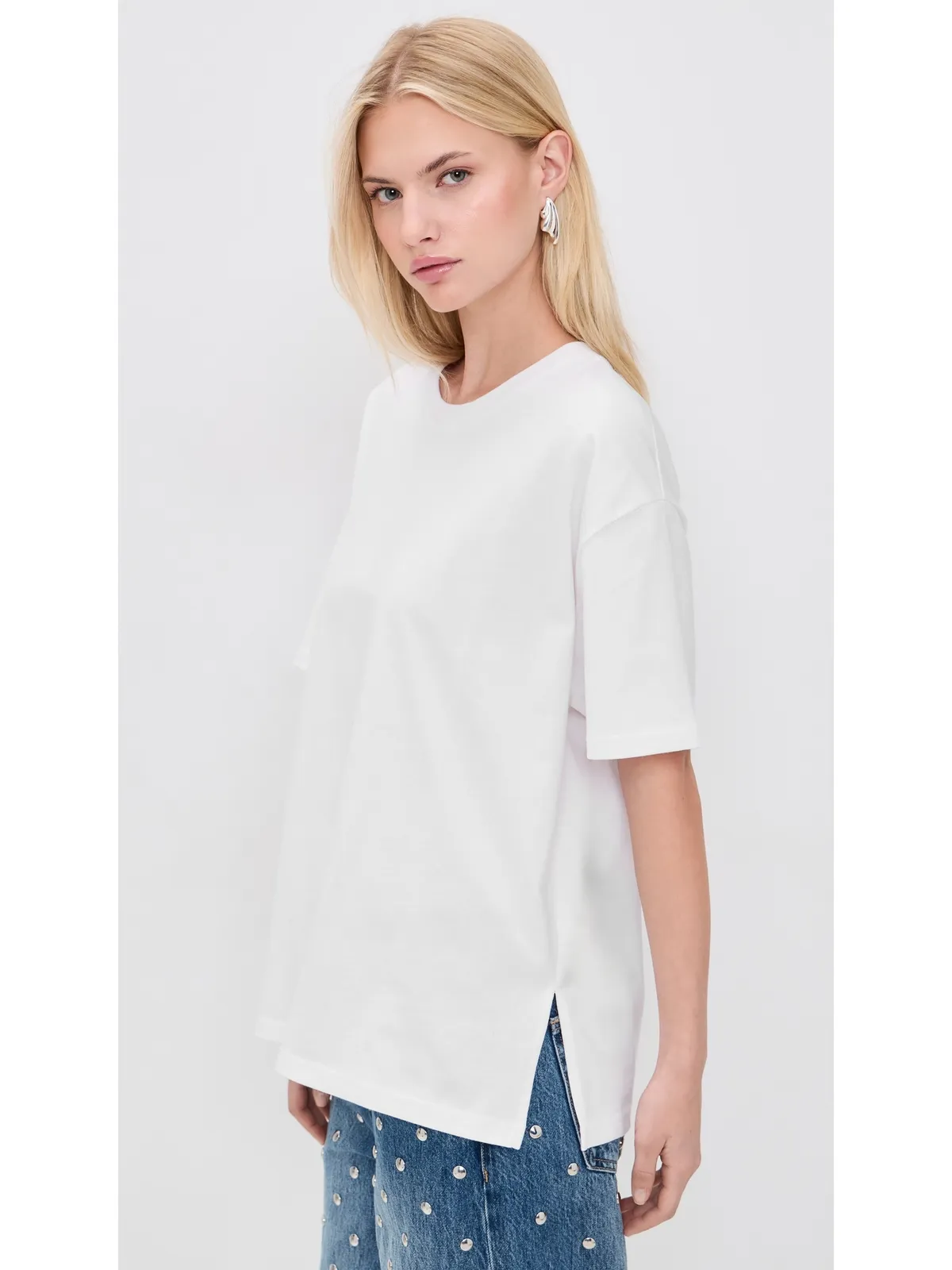 Good American コットン オーバーサイズTシャツ - 画像4