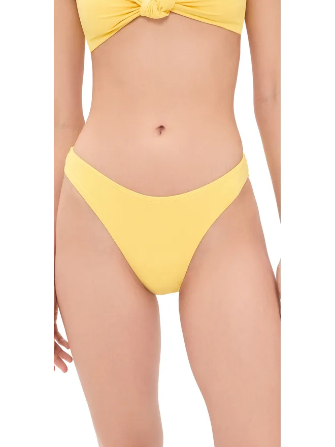 Good American Good American マットなウエストデザインのビキニボトム レモンライトの商品画像