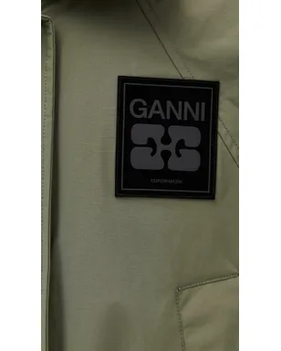 GANNI リップストップ三層パーカコート カラマタ - サムネイル6