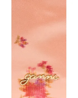 ビンテージ GANNI ポーチ プリント ナイロン バッグ シュリンプ ワンサイズ - サムネイル5