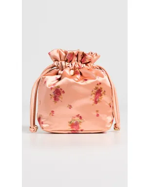 ビンテージ GANNI ポーチ プリント ナイロン バッグ シュリンプ ワンサイズ - サムネイル2