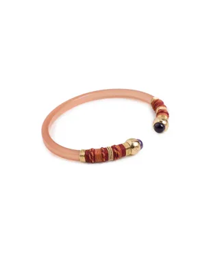 GAS Bijoux Sari Emballe ブレスレット オレンジ - サムネイル1