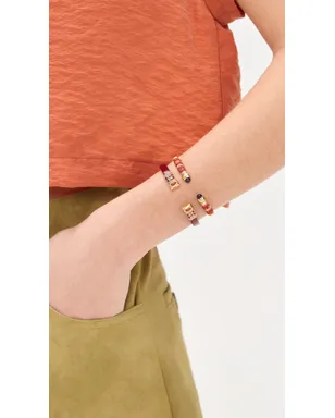 GAS Bijoux Sari Emballe ブレスレット オレンジ - サムネイル3