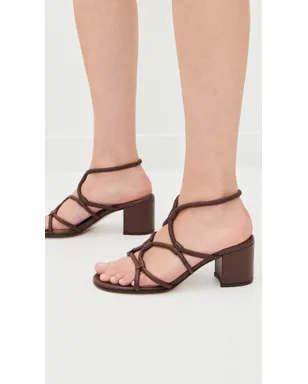 Gianvito Rossi ナパレザー ヒール ブラウン 39 - サムネイル3