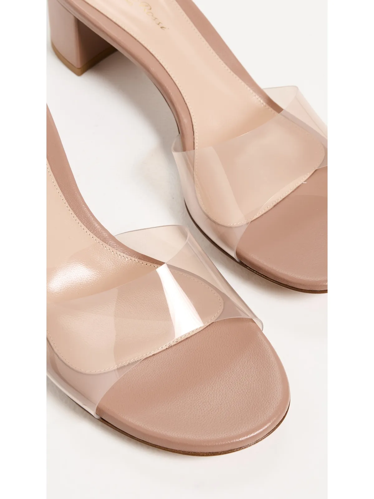 Gianvito Rossi グラスヒールサンダル プラリーヌ - 画像6