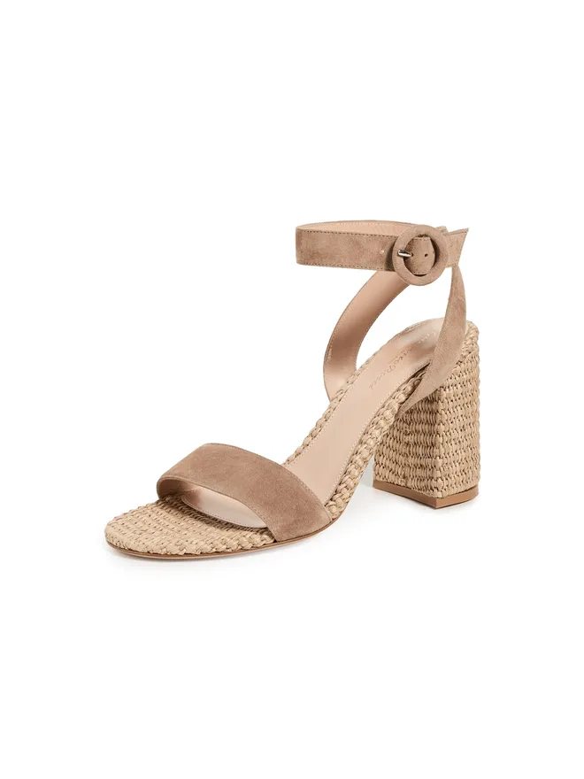 Gianvito Rossi Gianvito Rossi ルアナ カモソ Marbella ヒール キャメル/ナチュラルの商品画像