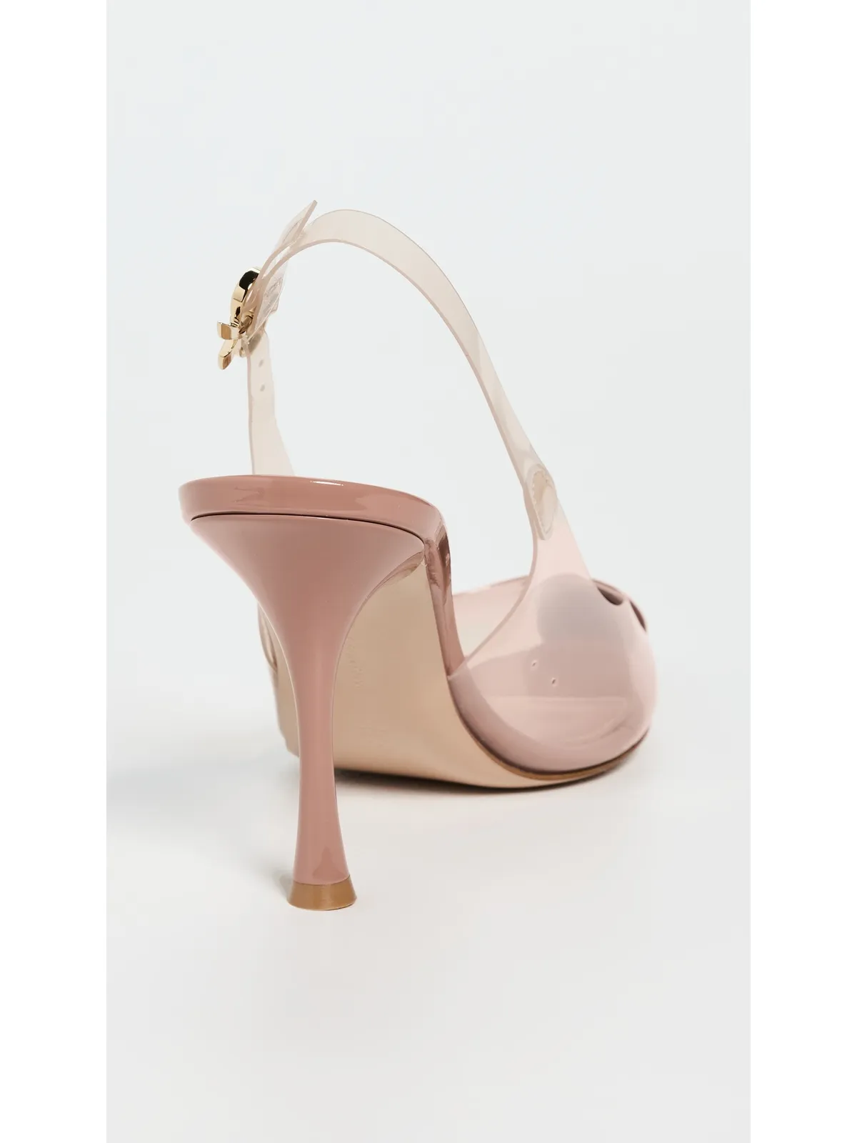 Gianvito Rossi グラス ヴェルニス ヒール プラリン - 画像4
