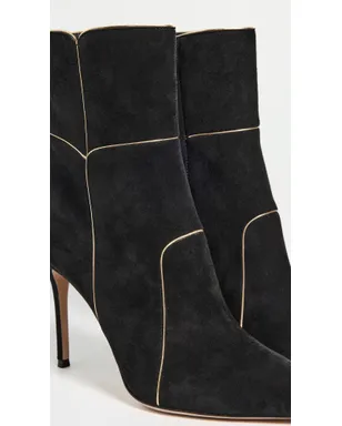 Gianvito Rossi カモシオ ナパ シルク ブーツ ブラック/メコン - サムネイル6