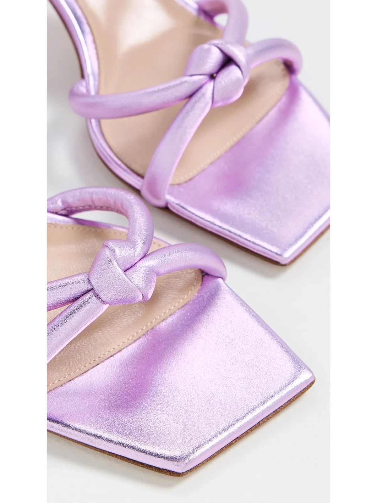 Gianvito Rossi ジュノ ナパレザー・シルク ヒール Lille - 画像6