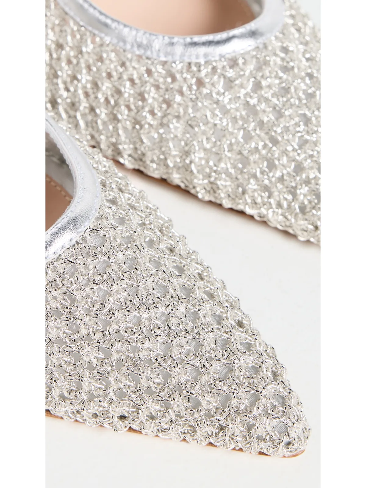 Gianvito Rossi Nikki Nappa Silk ヒール シルバー - 画像6