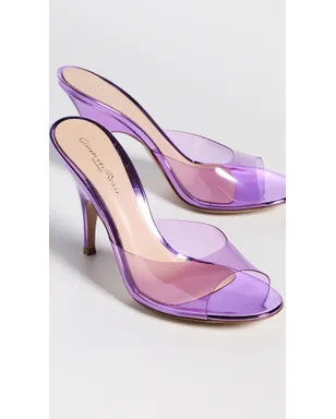 Gianvito Rossi グラスメタリック ヒール フリージア - サムネイル5