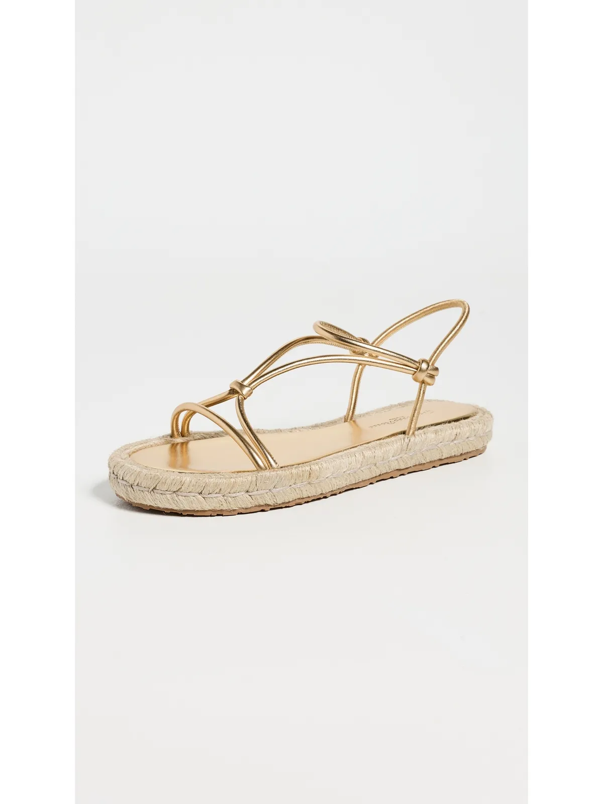 ビンテージ Gianvito Rossi サンダル ナッパレザー シルクコード メコン/ナチュラル 37 - 画像2